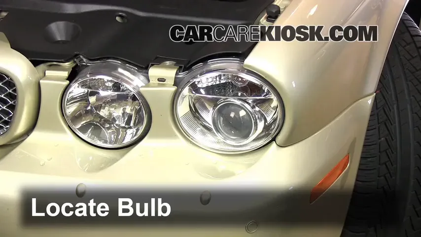 2008 Jaguar XJ8 L 4.2L V8 Lights Headlight (replace bulb)